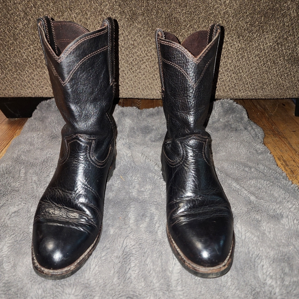 FRYE AND CO. Black Cowboy Western Boots